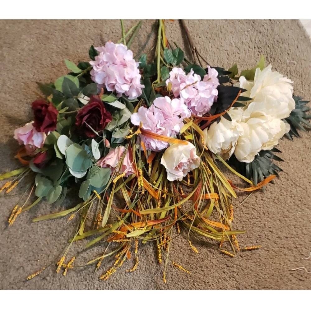 ARTIFICIALlot Flowers Simulation Silk Bouquet White Pink Red